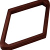 Heavy Duty Wooden Diamond Rack - Chocolate